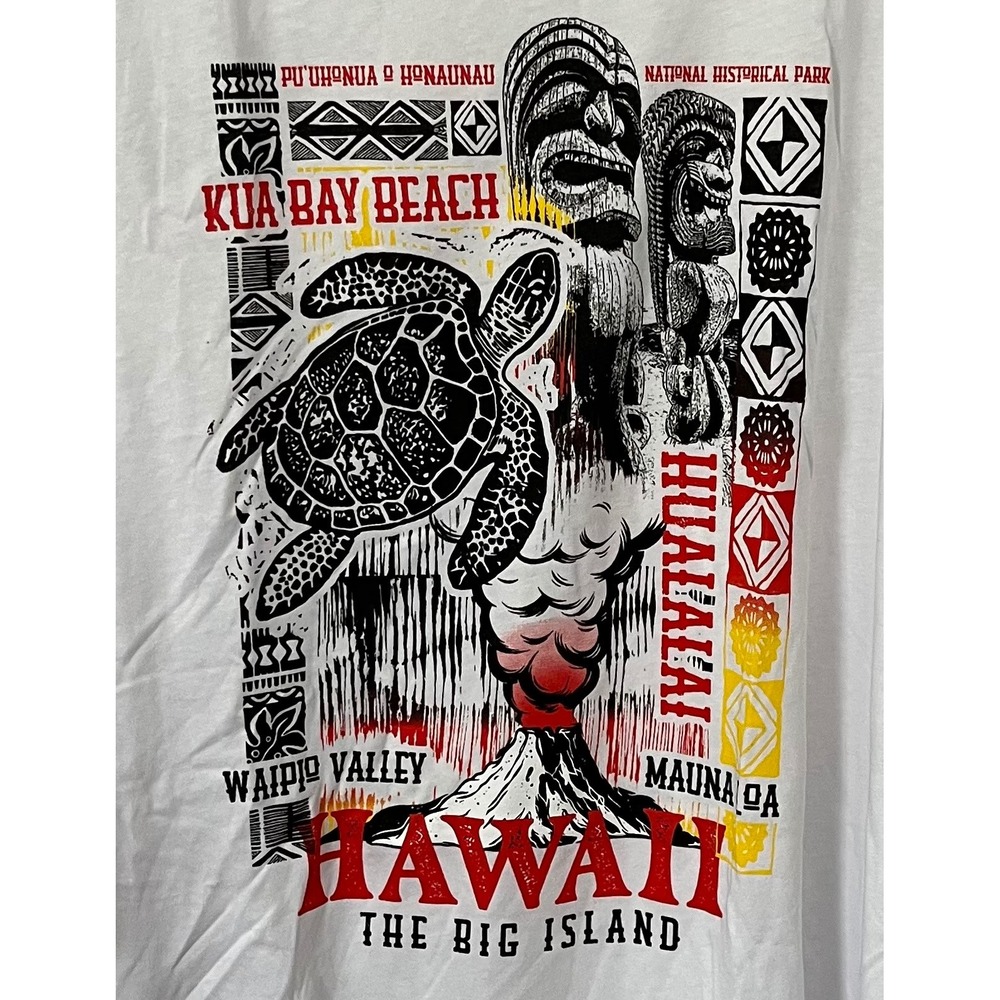 NWT Hawaiian Big Island Hawaii T-shirt Men's XL Volcano Tiki - Picture 3 of 6